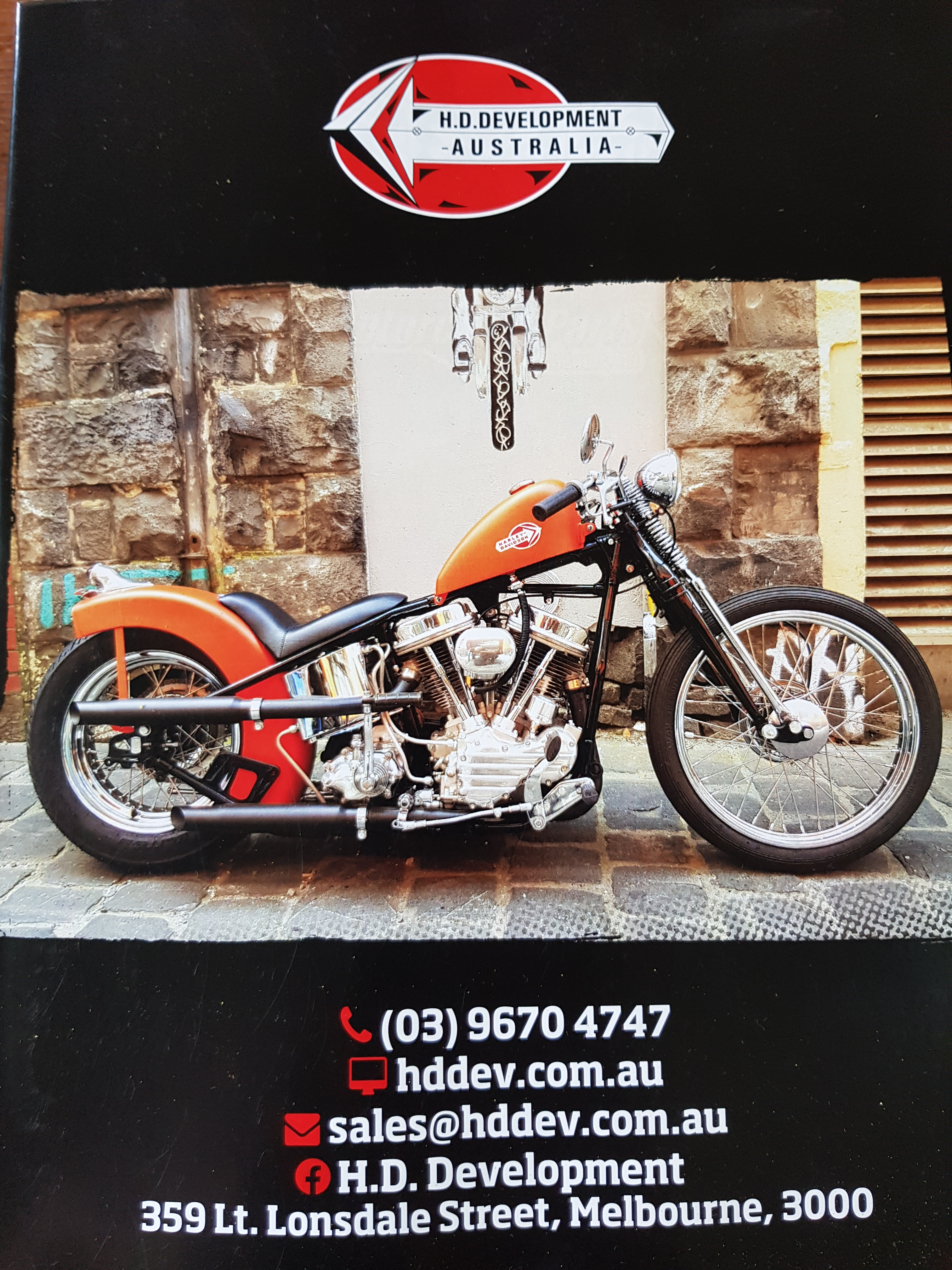 Hd Development Melbourne Custom Harley Specialists